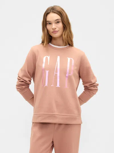 Gap Factory Relaxed Gap Logo Sweatshirt In Brown