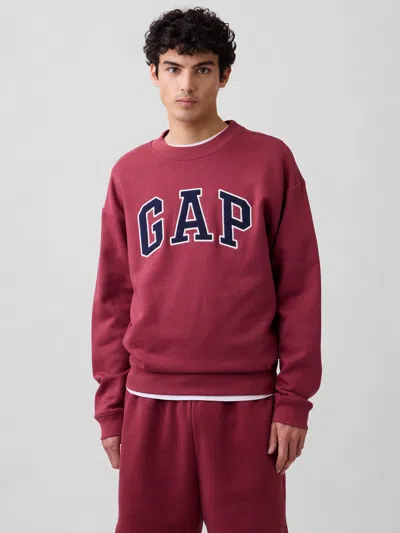 Gap Factory Relaxed Gap Logo Sweatshirt In Brown