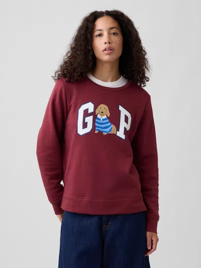 Gap Factory Relaxed Gap Logo Sweatshirt In Brown