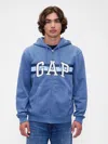 Gap Factory Relaxed Gap Logo Zip Hoodie In Blue