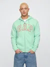 Gap Factory Relaxed Gap Logo Zip Hoodie In Blue
