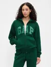 Gap Factory Relaxed Gap Logo Zip Hoodie In Green