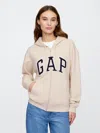Gap Factory Relaxed Gap Logo Zip Hoodie In Neutral