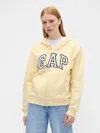 Gap Factory Relaxed Gap Logo Zip Hoodie In Neutral