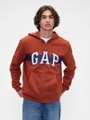 Gap Factory Relaxed Gap Logo Zip Hoodie In Orange