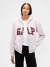 Gap Factory Relaxed Gap Logo Zip Hoodie In Purple