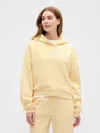 Gap Factory Relaxed Gap Mini-logo Cropped Hoodie In Yellow