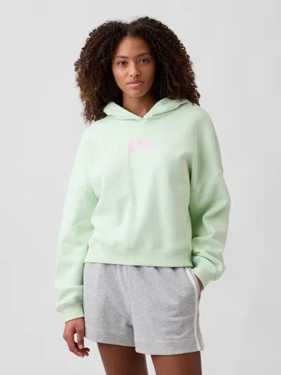 Gap Factory Relaxed Gap Mini-logo Cropped Hoodie