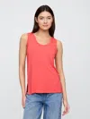 Gap Factory Relaxed Luxe Scoopneck Tank Top In Pink