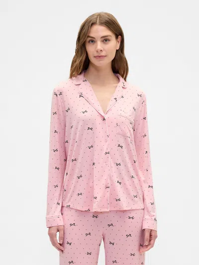 Gap Factory Relaxed Modal Pj Shirt In Pink