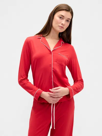 Gap Factory Relaxed Modal Pj Shirt In Red