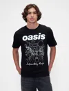 Gap Factory Relaxed Oasis Graphic T-shirt In Black