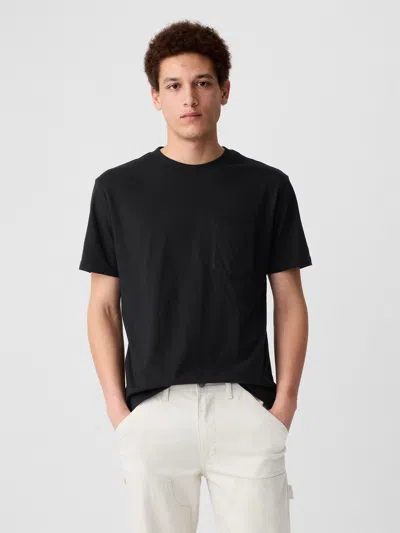 Gap Factory Relaxed Original Pocket T-shirt In Black