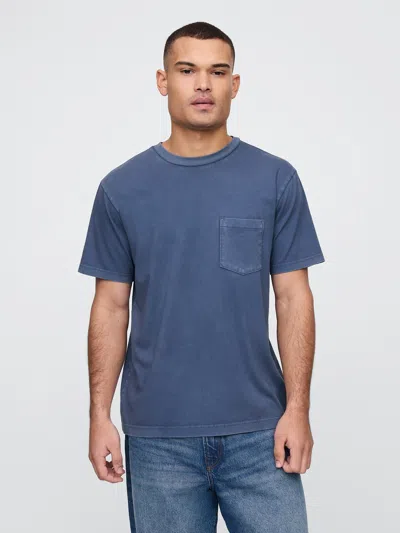 Gap Factory Relaxed Original Pocket T-shirt In Blue