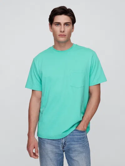 Gap Factory Relaxed Original Pocket T-shirt In Green