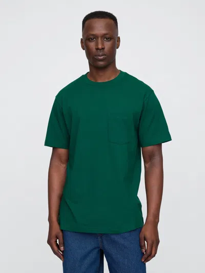 Gap Factory Relaxed Original Pocket T-shirt In Green