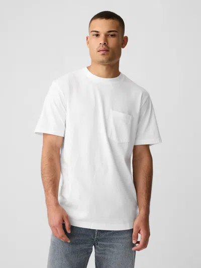 Gap Factory Relaxed Original Pocket T-shirt In White
