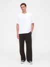 Gap Factory Relaxed Pleated Trousers In White