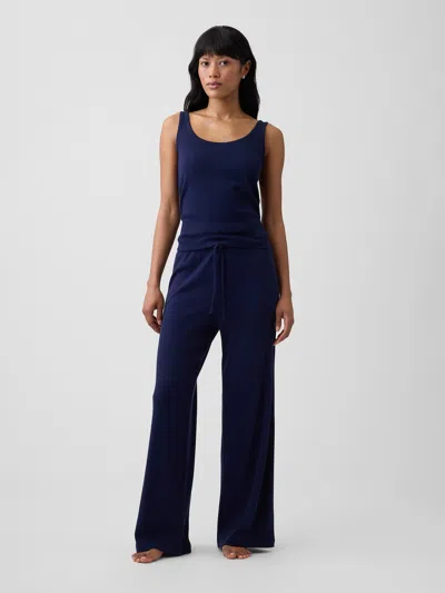 Gap Factory Relaxed Pointelle Pj Pants In Blue