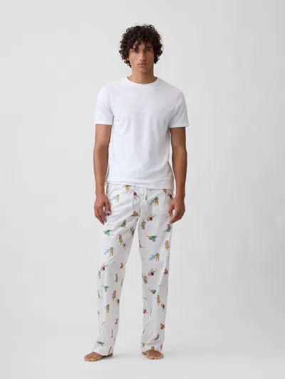 Gap Factory Relaxed Poplin Pj Pants In White