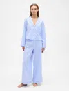 Gap Factory Relaxed Poplin Pj Set In Blue