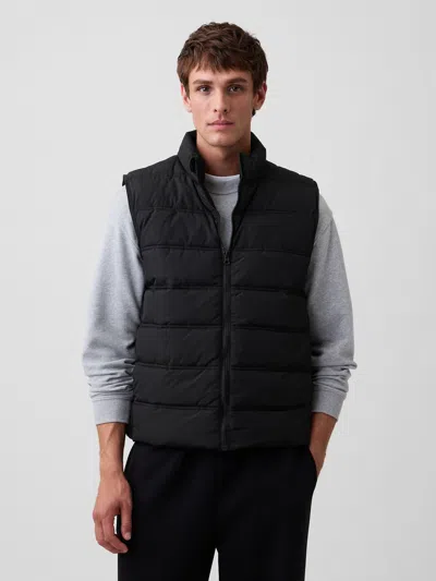 Gap Factory Relaxed Puffer Vest In Black