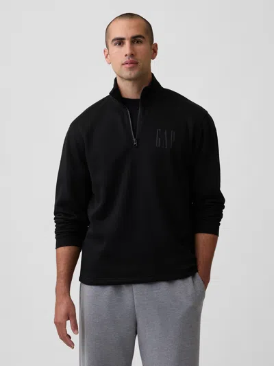 Gap Factory Relaxed Quarter-zip Sweatshirt In Animal Print