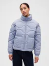 Gap Factory Relaxed Quilted Nylon Jacket In Blue