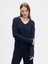Gap Factory Relaxed Ribbed Pj Top In Blue