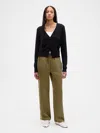 Gap Factory Relaxed Straight-leg Stripe Satin Pants In Multi