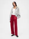Gap Factory Relaxed Straight-leg Stripe Satin Pants In Multi