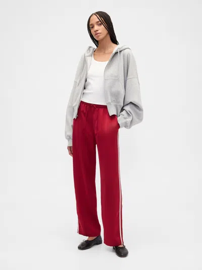 Gap Factory Relaxed Straight-leg Stripe Satin Pants In Multi