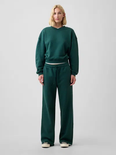 Gap Factory Relaxed Straight-leg Sweatpants In Deep Hunter Green