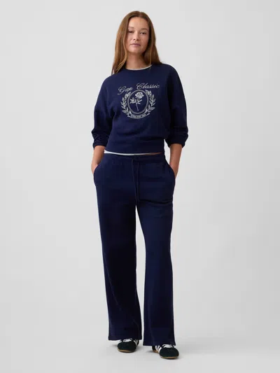 Gap Factory Relaxed Straight-leg Sweatpants In Navy Uniform