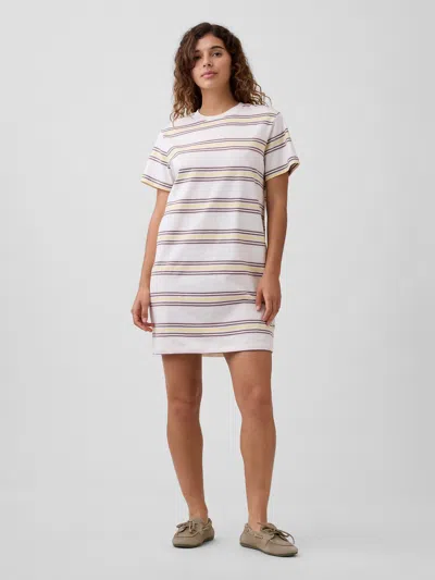 Gap Factory Relaxed Stripe Mini T-shirt Dress