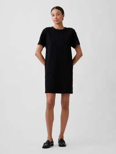 Gap Factory Relaxed T-shirt Mini Dress In Black