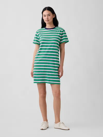 Gap Factory Relaxed T-shirt Mini Dress In Green
