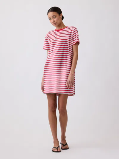 Gap Factory Relaxed T-shirt Mini Dress In Red
