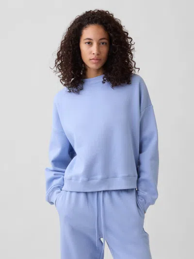 Gap Factory Relaxed Wedge Crewneck Sweatshirt In Airstream Blue