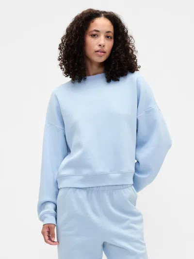 Gap Factory Relaxed Wedge Crewneck Sweatshirt In Blue