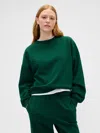 Gap Factory Relaxed Wedge Crewneck Sweatshirt In Green