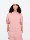 Gap Factory Relaxed Wedge Crewneck Sweatshirt In Pink