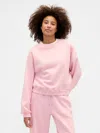 Gap Factory Relaxed Wedge Crewneck Sweatshirt In Pink
