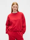 Gap Factory Relaxed Wedge Crewneck Sweatshirt In Red