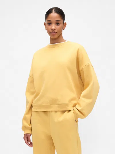 Gap Factory Relaxed Wedge Crewneck Sweatshirt In Yellow