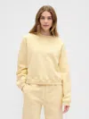 Gap Factory Relaxed Wedge Crewneck Sweatshirt In Yellow