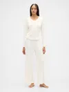 Gap Factory Relaxed Wide-leg Pj Pants In White