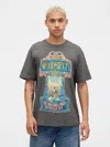Gap Factory Relaxed Woodstock Graphic T-shirt In Gray