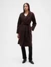 Gap Factory Relaxed Wool Wrap Coat In Brown