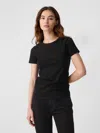 Gap Factory Ribbed Crewneck T-shirt In Black